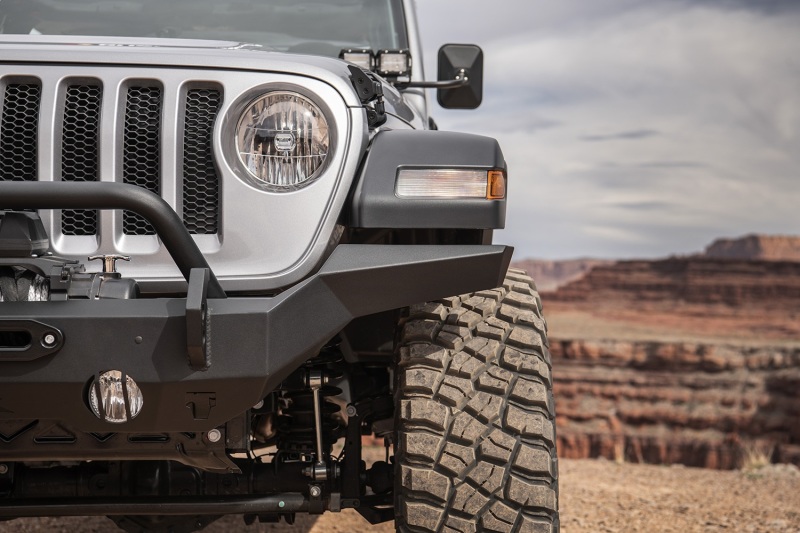 Jeep Wrangler JK Bumper - Front - Rugged Ridge - HD Full Width - Satin Black - 2018